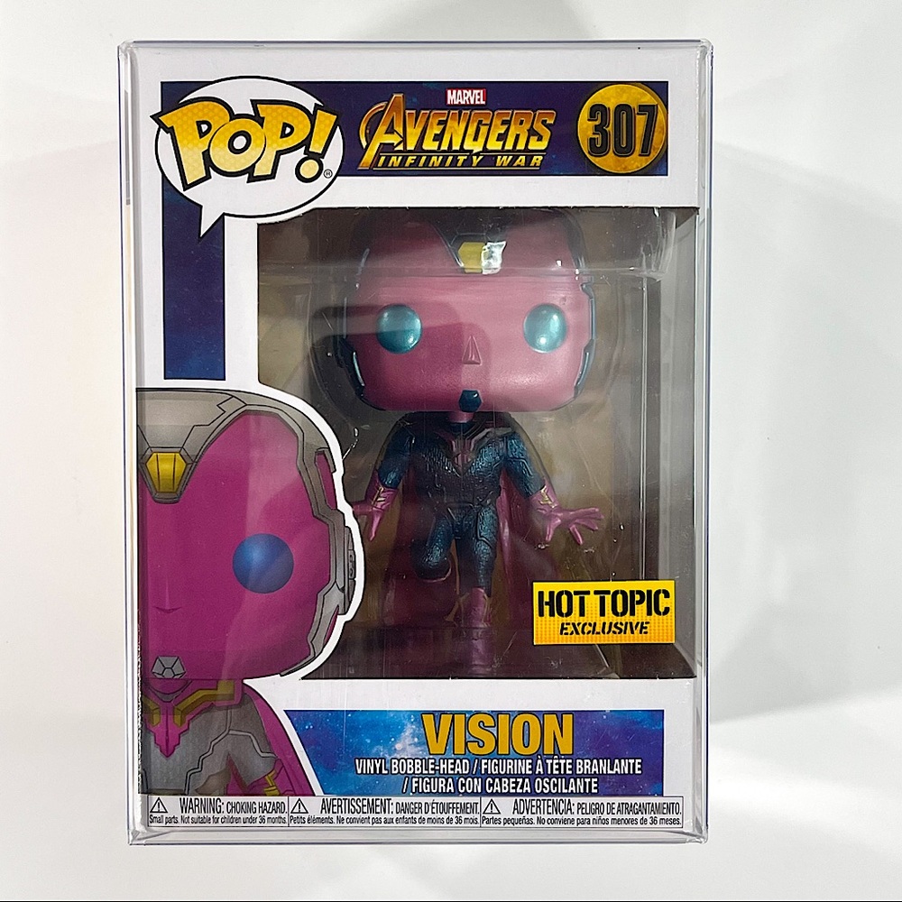 Marvel Avengers Infinity War VISION #307 Funko Pop! Hot Topic Exclusive